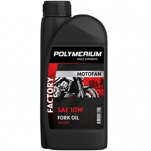 Масло вилочное POLYMERIUM MOTOFAN FORK OIL FACTORY MEDIUM 10W 1L