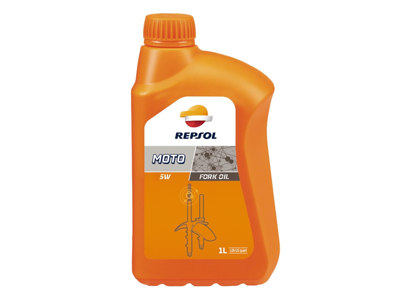 Масло для вилок REPSOL MOTO FORK OIL 5W, 1л