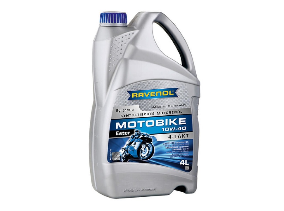 Моторное масло RAVENOL Motobike 4T Ester 10w-40 (4л)