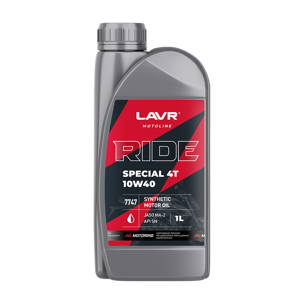 Масло моторное LAVR MOTO RIDE SPECIAL 4T SN 10W-40 1л.