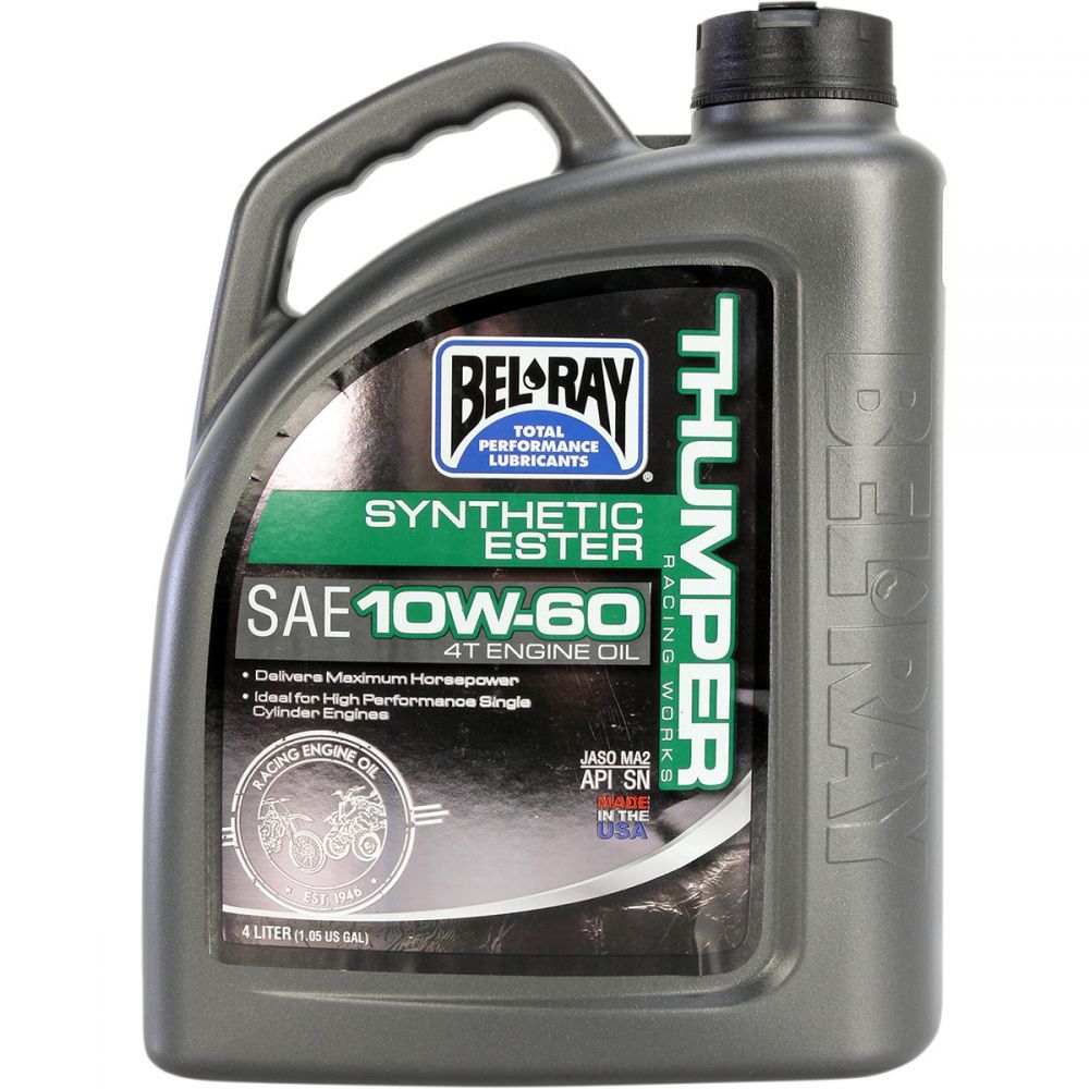 Масло BEL-RAY 4t Works Thumper Racing Synthetic Ester 10W-60 1л.