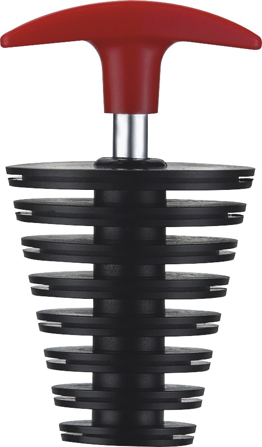 Пробка в глушитель большая SM-PARTS SM-652 черная/красная