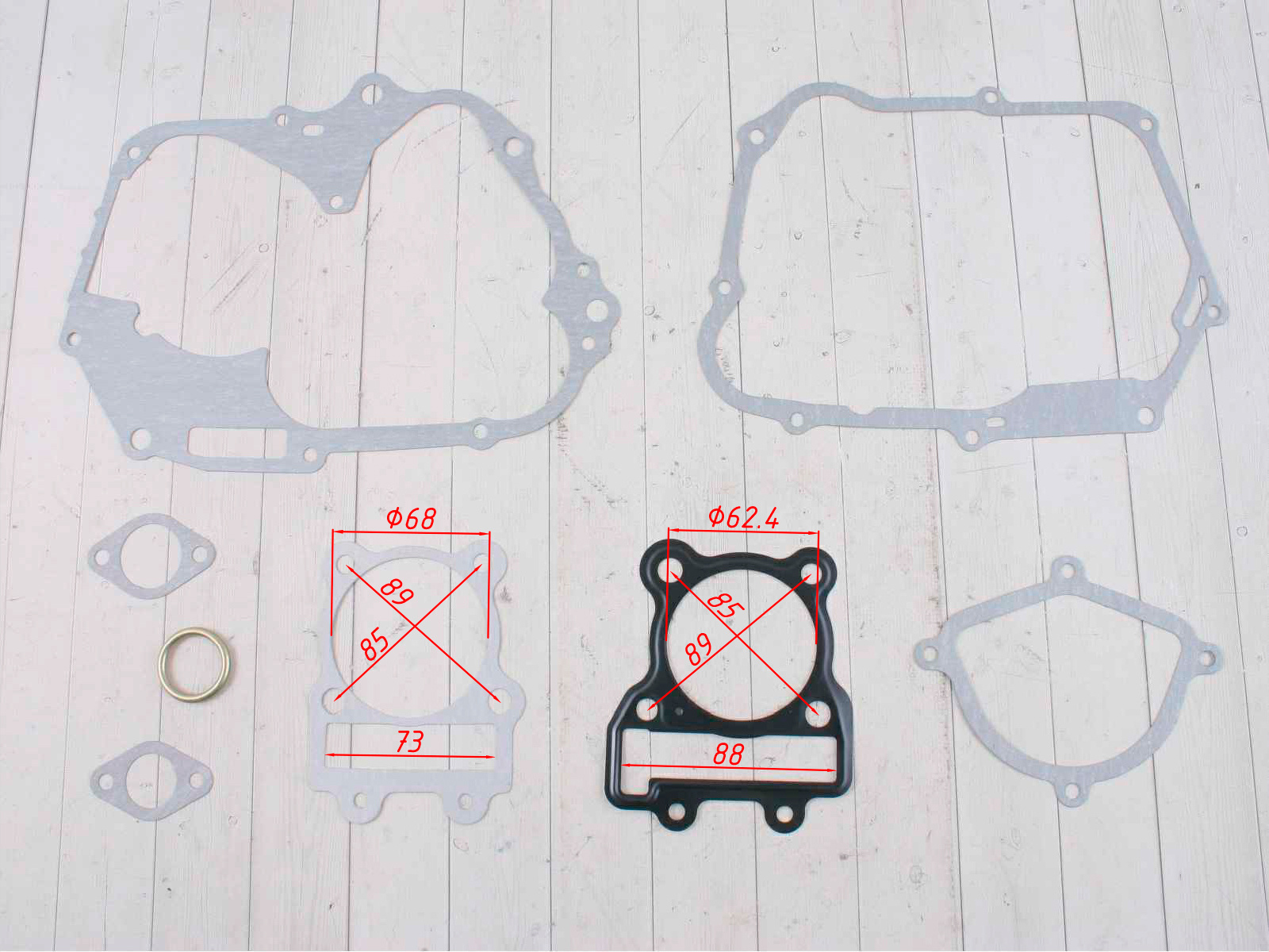 Набор прокладок (полный) 160FMJ YX150 (W150-2) 150см3 X-TECH