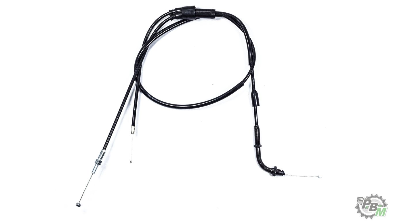 Трос газа (двойной с загибом, для карбюратора с ускорителем pz30) 250см3 L=1185