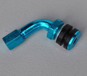 Вентиль бескамерной покрышки 90 град. CNC (синий)  TW