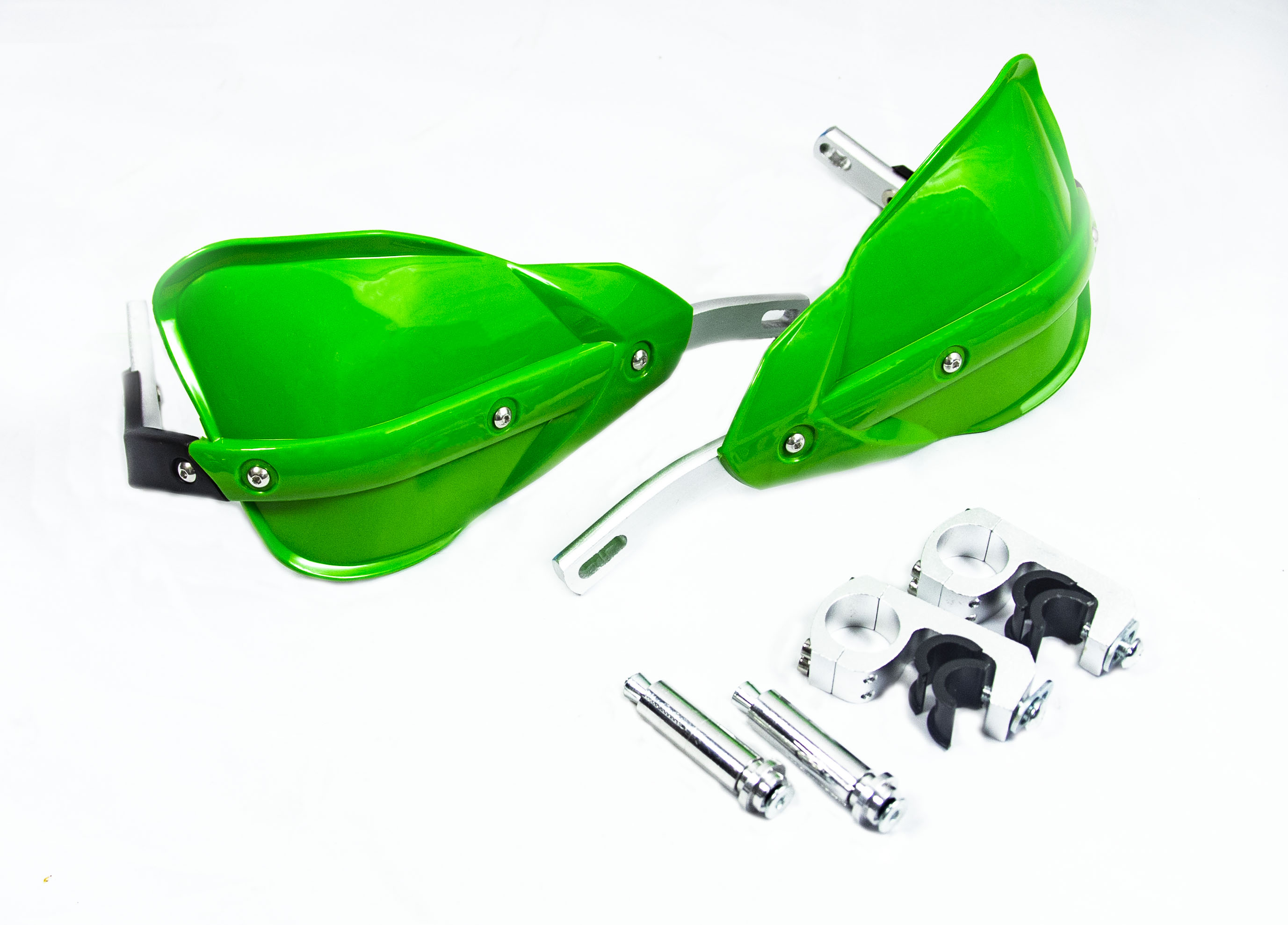 Защита рук эндуро мотоцикла HP14 28mm (армированные, пара) OTOM зеленые