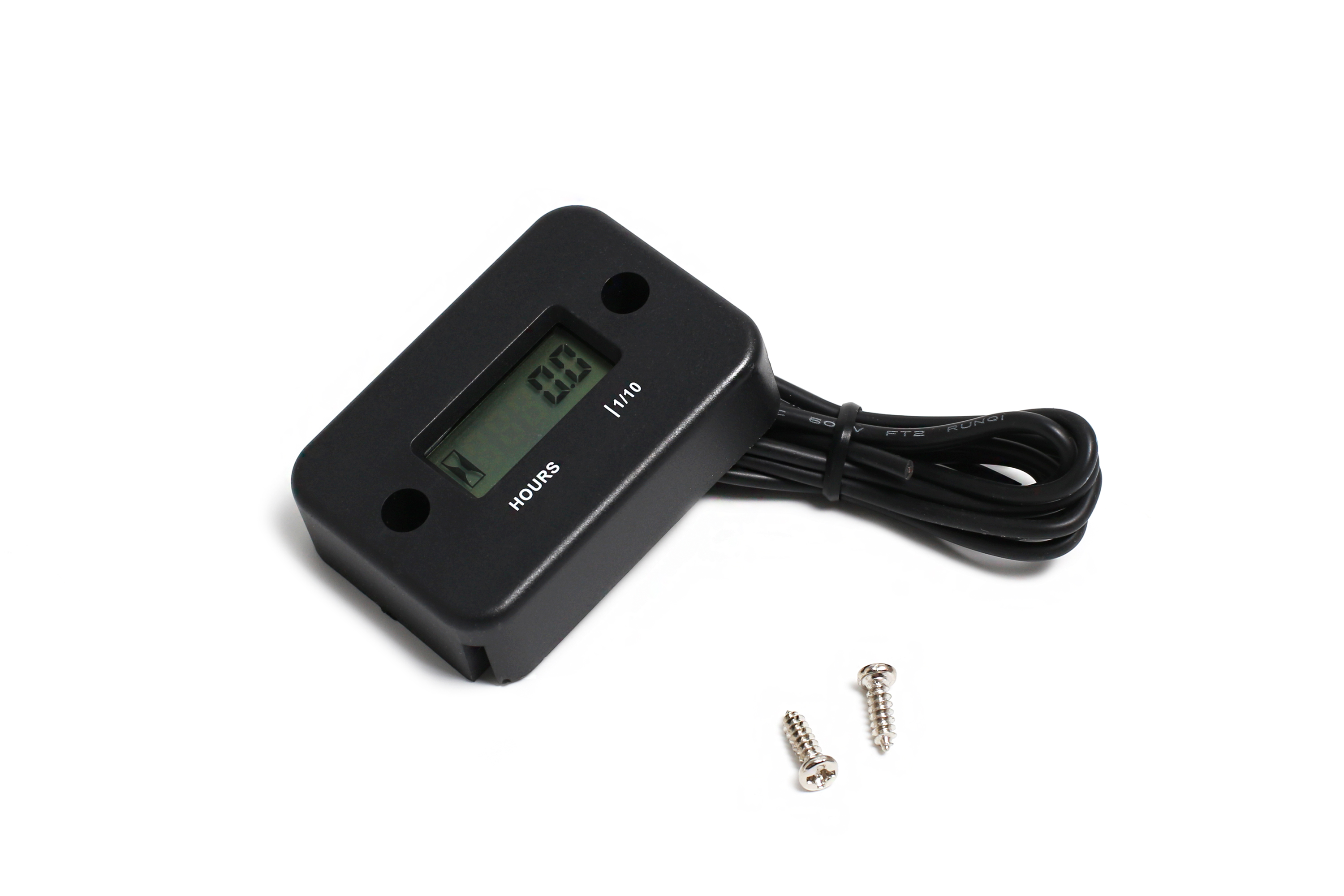 Счетчик моточасов универсальный черный OTOM