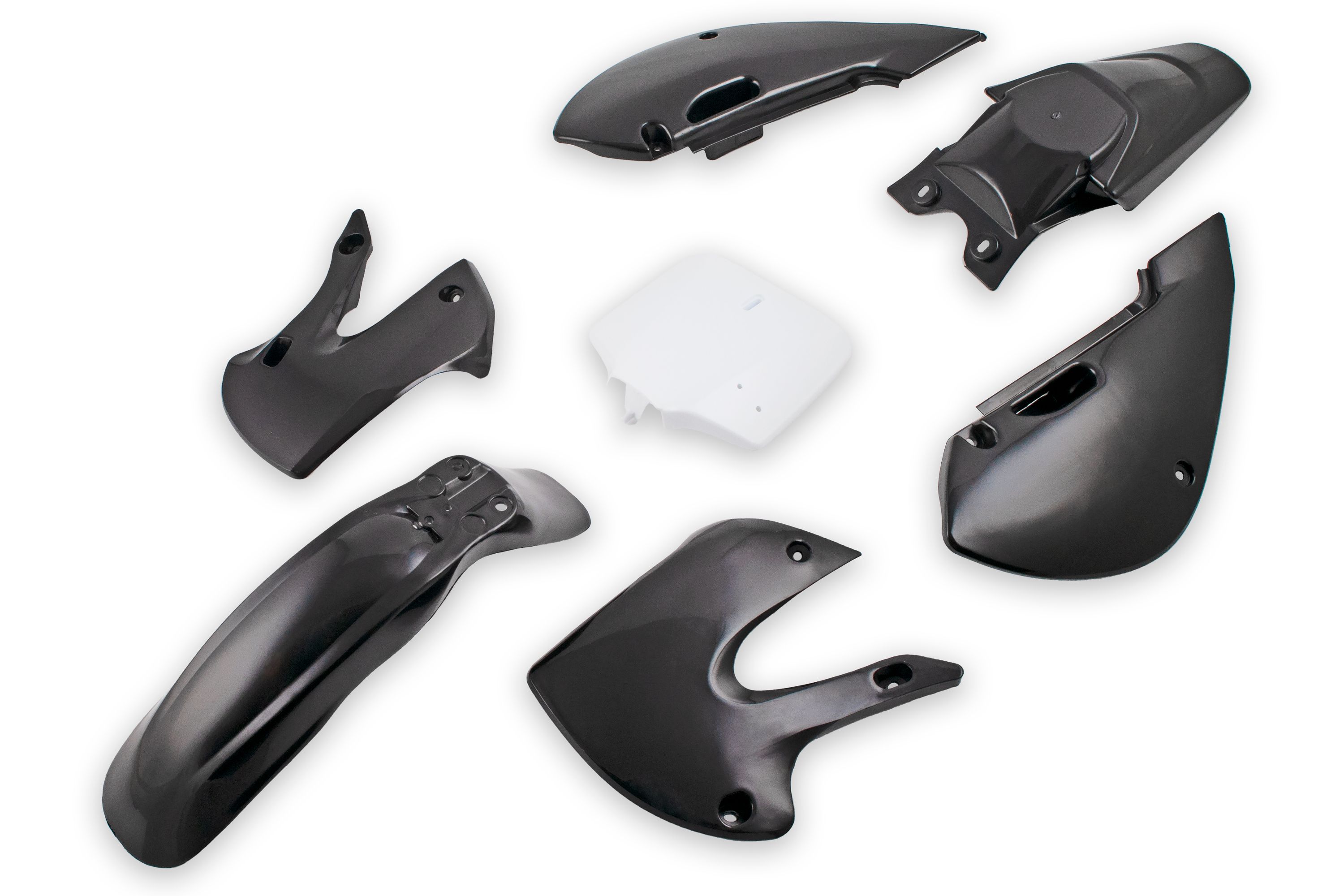 Комплект пластика питбайк  (тип KLX) черный