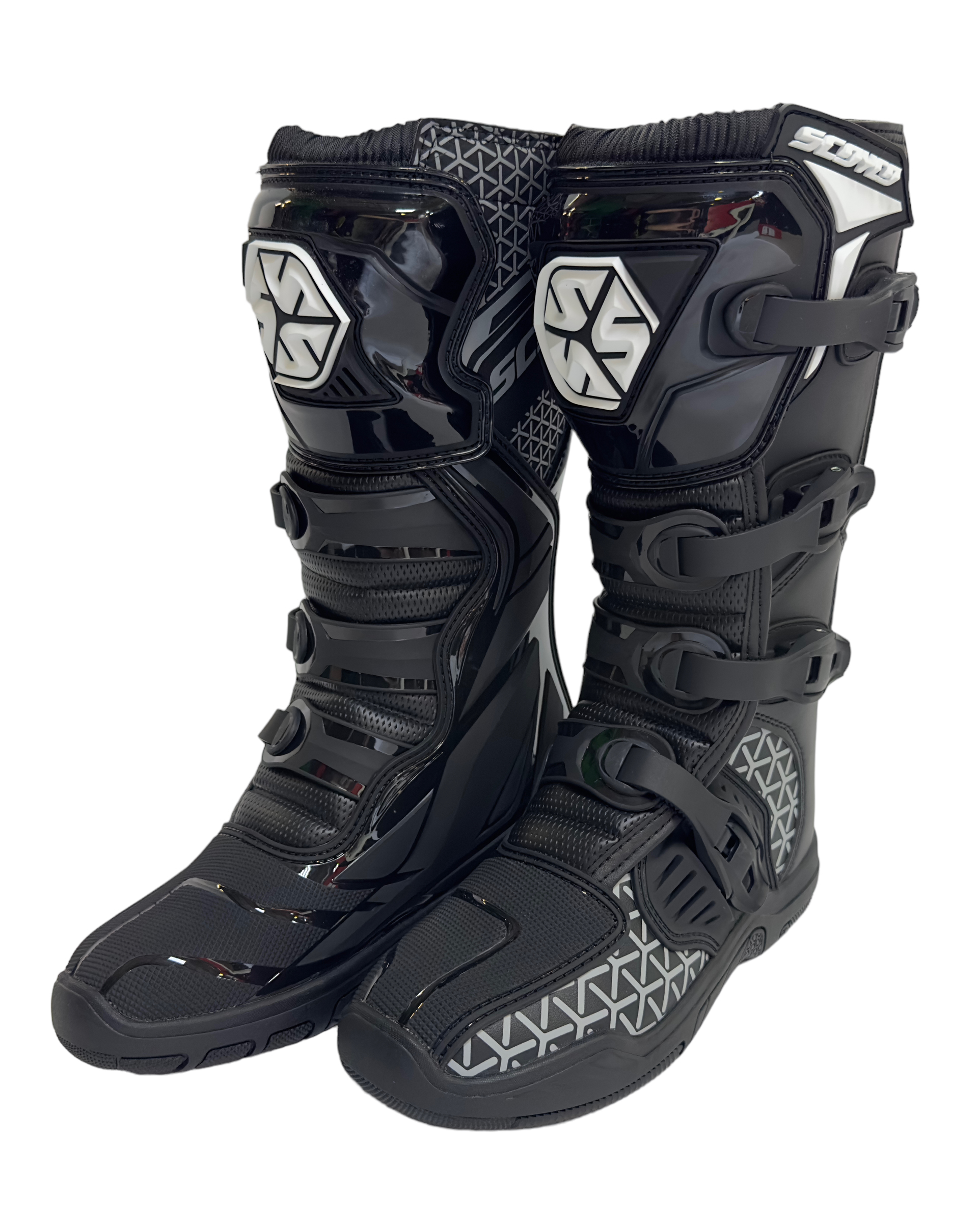 Мотоботы Scoyco MBM009 высокие черные 43