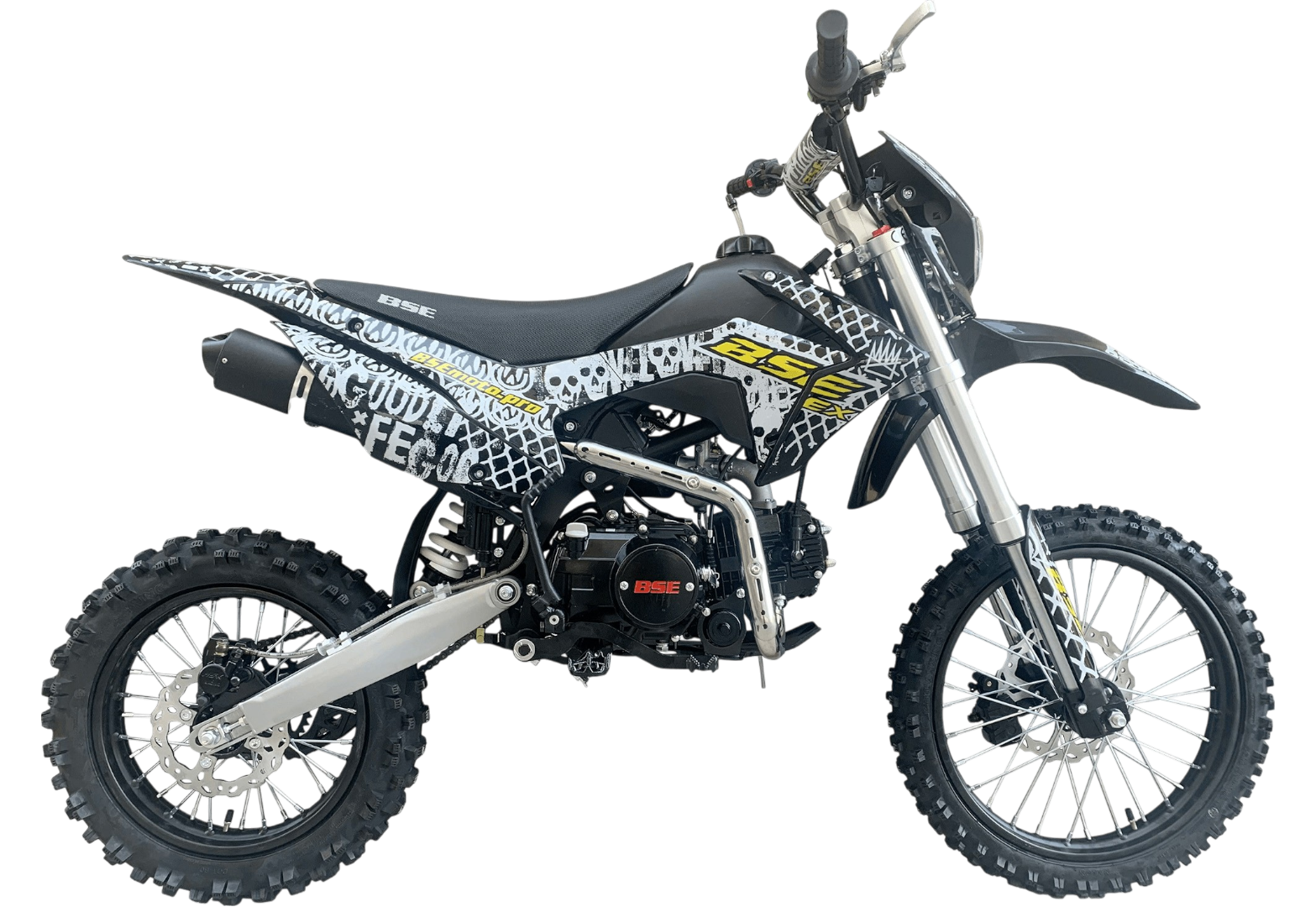 Питбайк BSE EX 14/12 Max13 White Yellow (040)