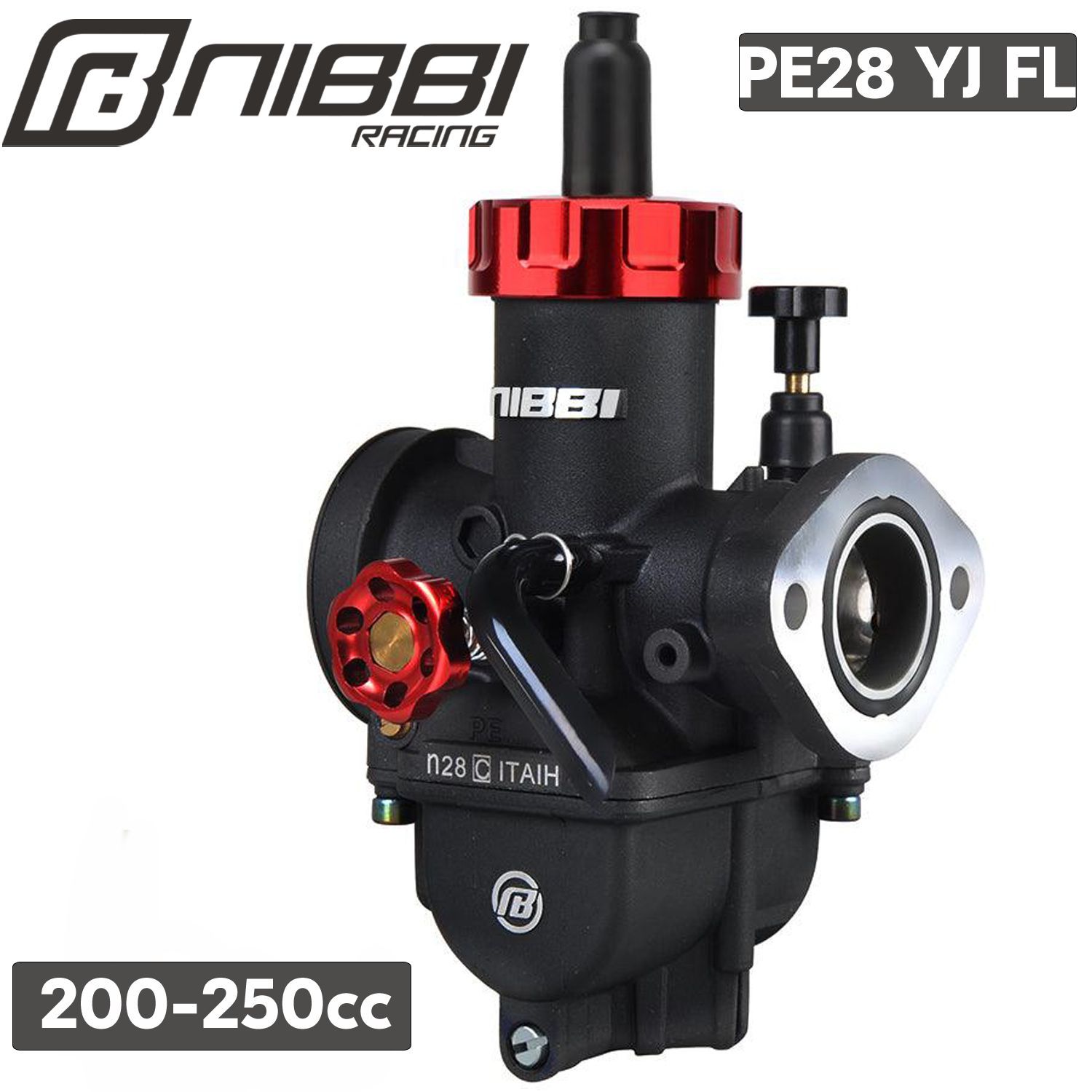 Карбюратор NIBBI PE28 FL YJ (коллектор под шпильки)