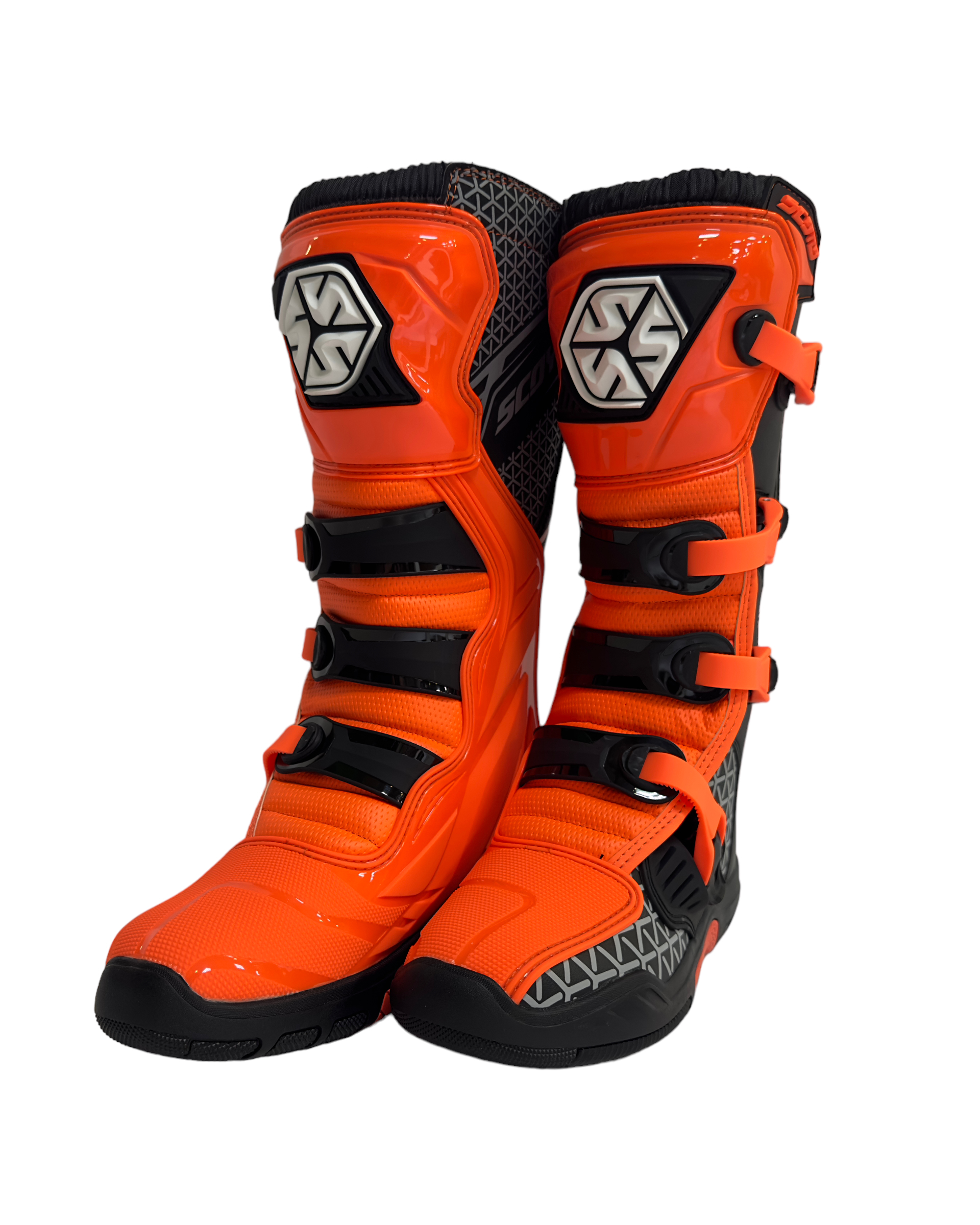 Мотоботы Scoyco MBM009 высокие оранжевые 40