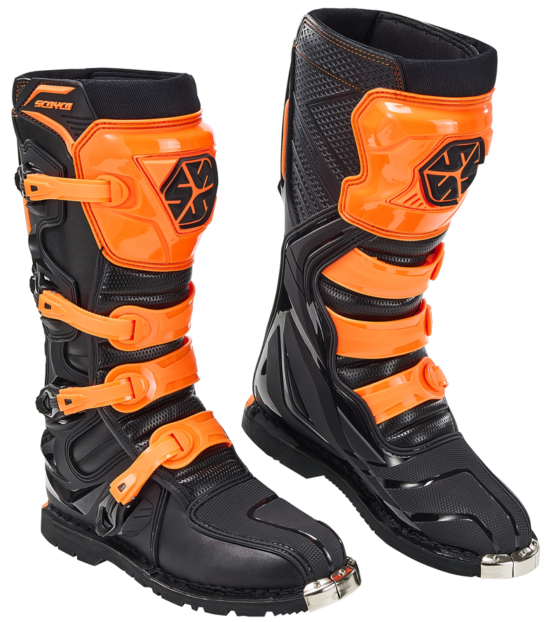 Мотоботы Scoyco MBM006 высокие оранжевые 44