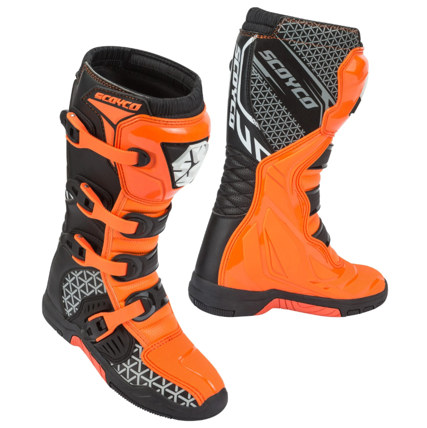 Мотоботы Scoyco MBM009 оранжевые 43