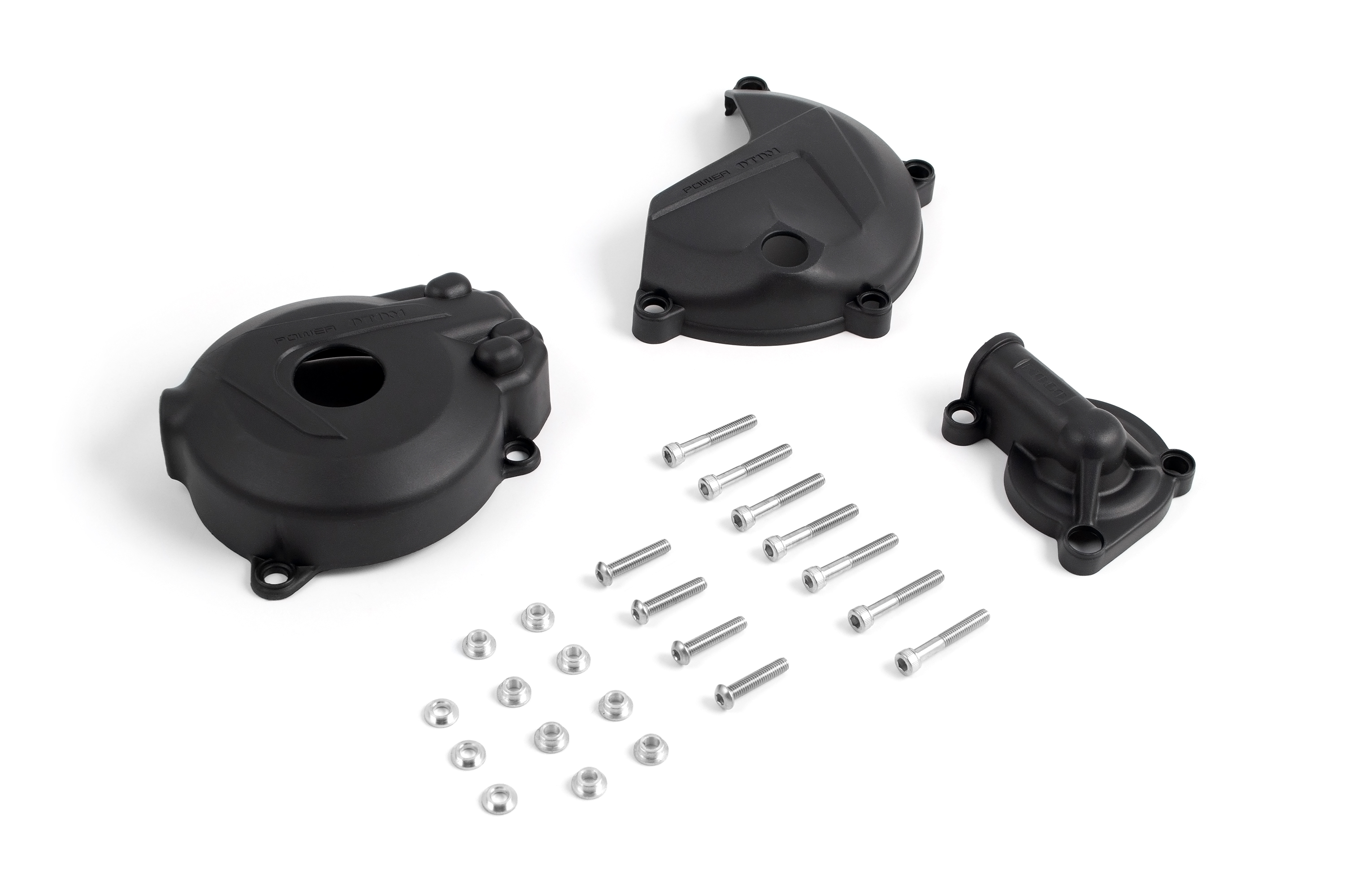 Защита крышек двигателя пластиковая (компл. 3 шт.) для двигателя ZS 177FMM (NC250/NC300) черные OTOM