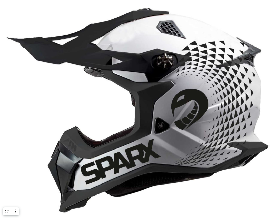 Шлем эндуро SPARX Raptor (JH-601) (бело-черный, XL)