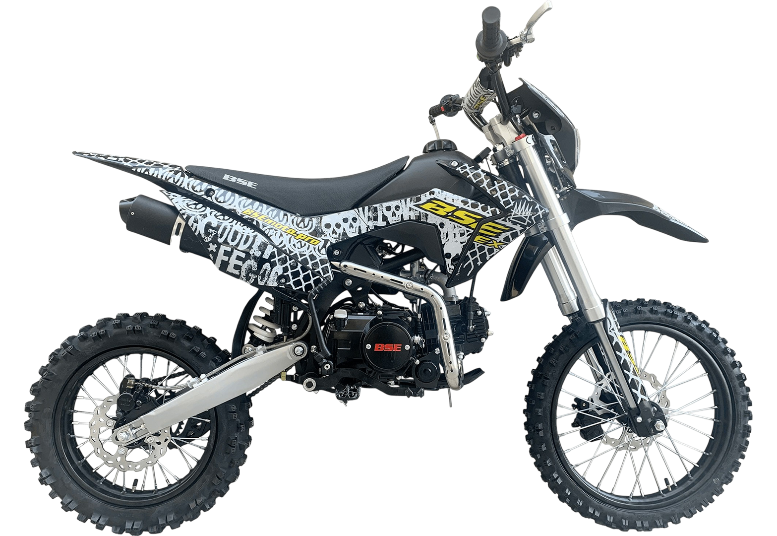 Питбайк BSE EX 14/12 Max13 White Yellow (030)