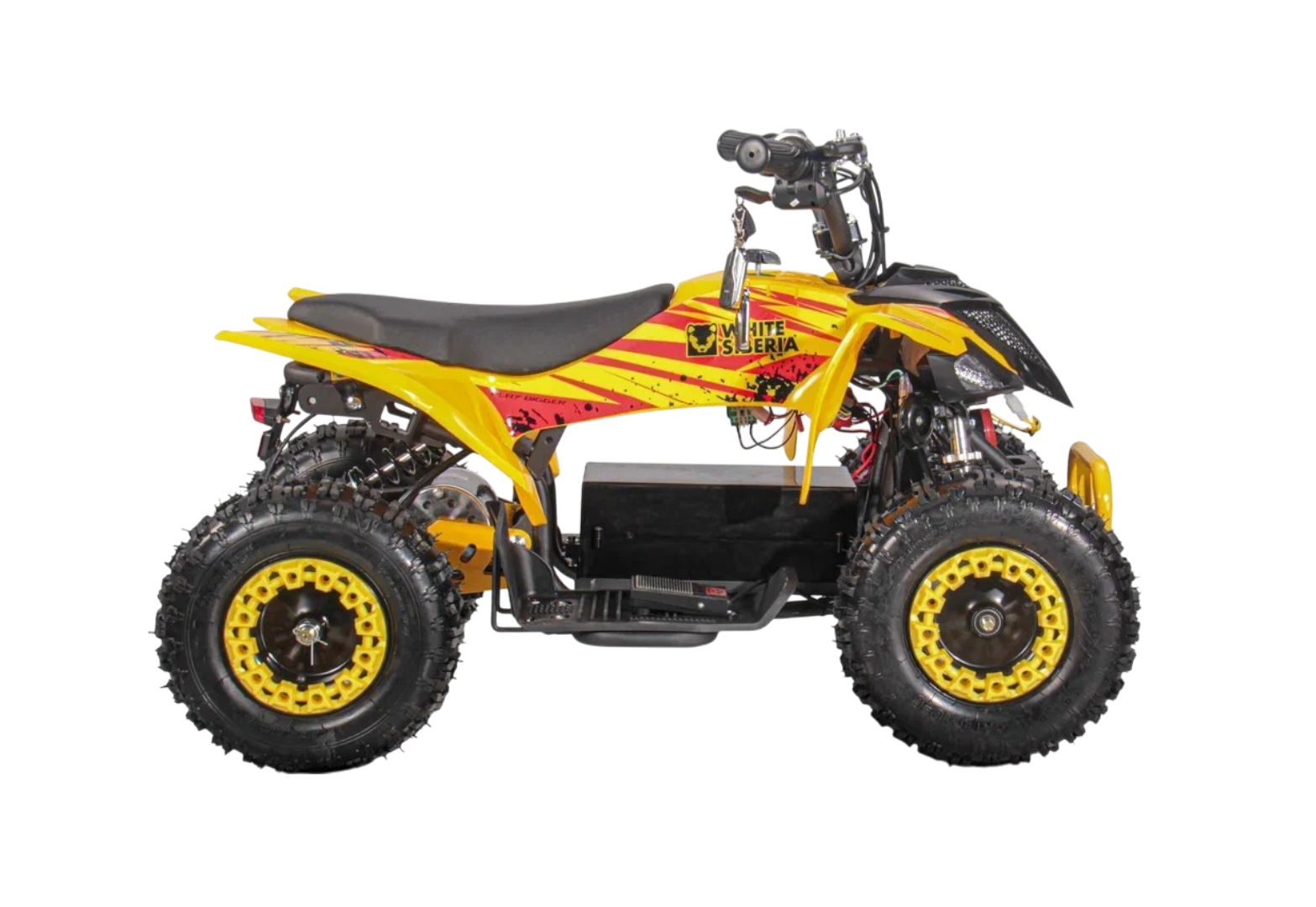 Детский электроквадроцикл WHITE SIBERIA SNEG LETO R 1000W (Желтый)