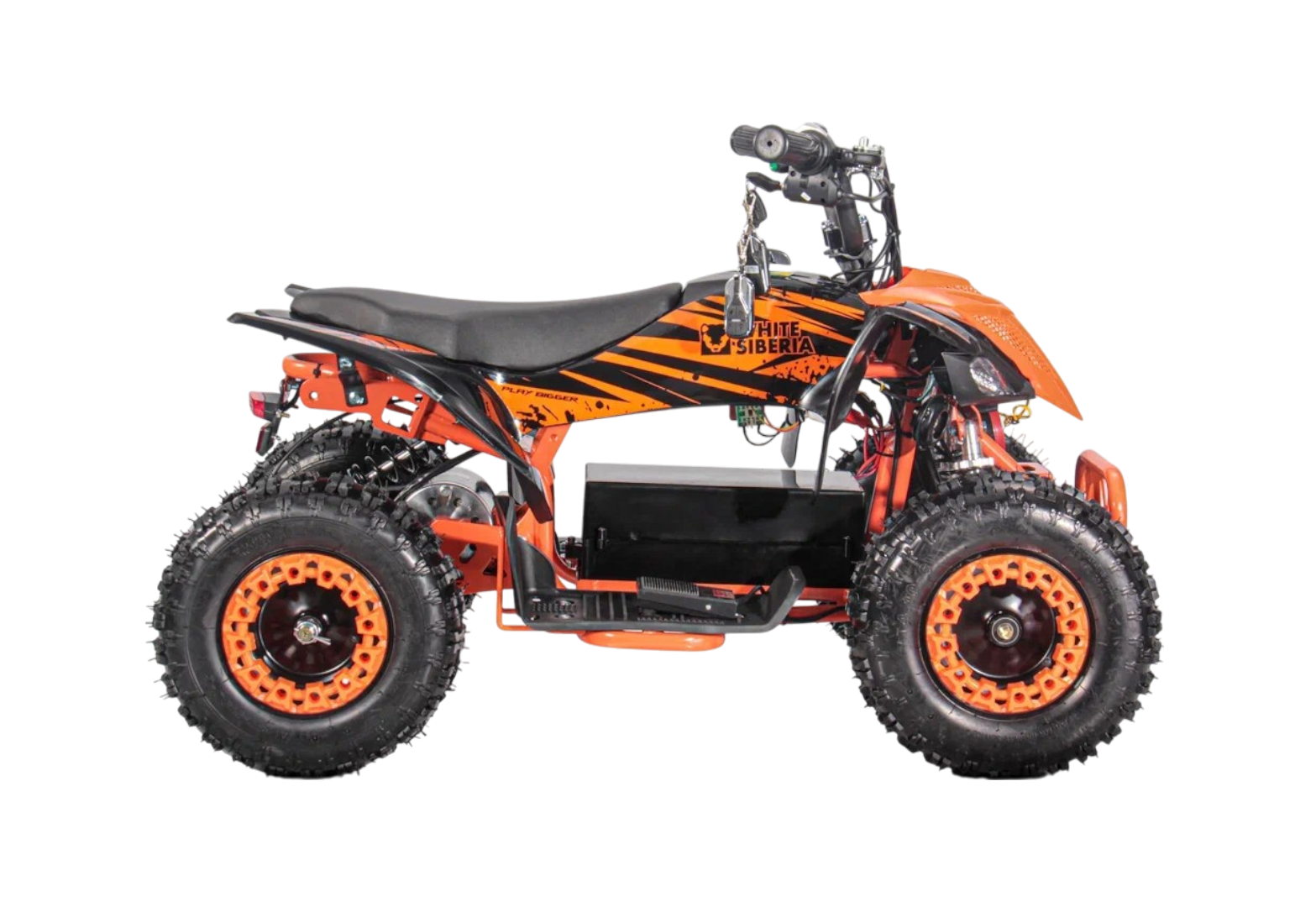 Детский электроквадроцикл WHITE SIBERIA SNEG LETO R 1000W (Оранжевый)