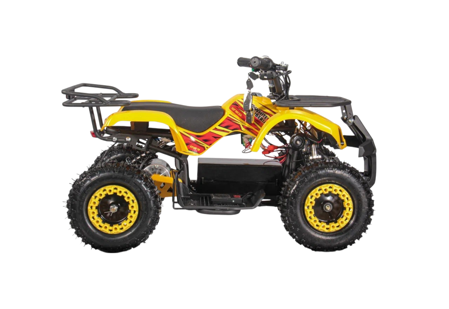 Детский электроквадроцикл WHITE SIBERIA SNEG MINI 1000W (Желтый)