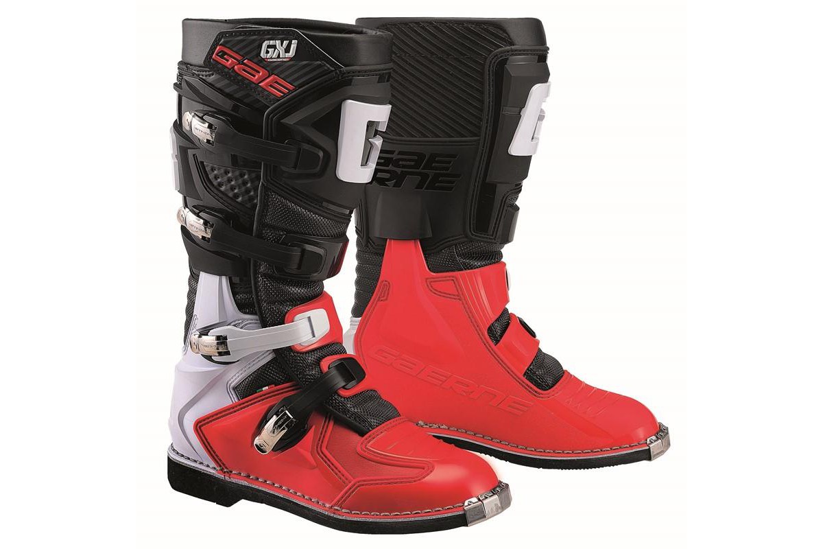 Мотоботы подростковые Gaerne GX-J черно-красные 37