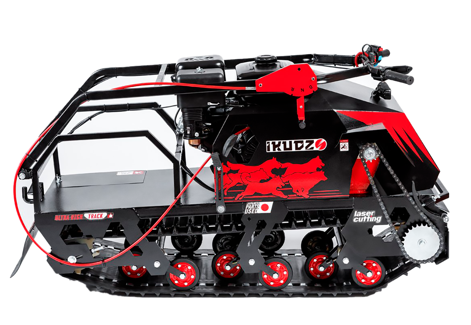 Мотобуксировщик IKUDZO LONG 2.0 1700/500 EKR20 (с реверсом)