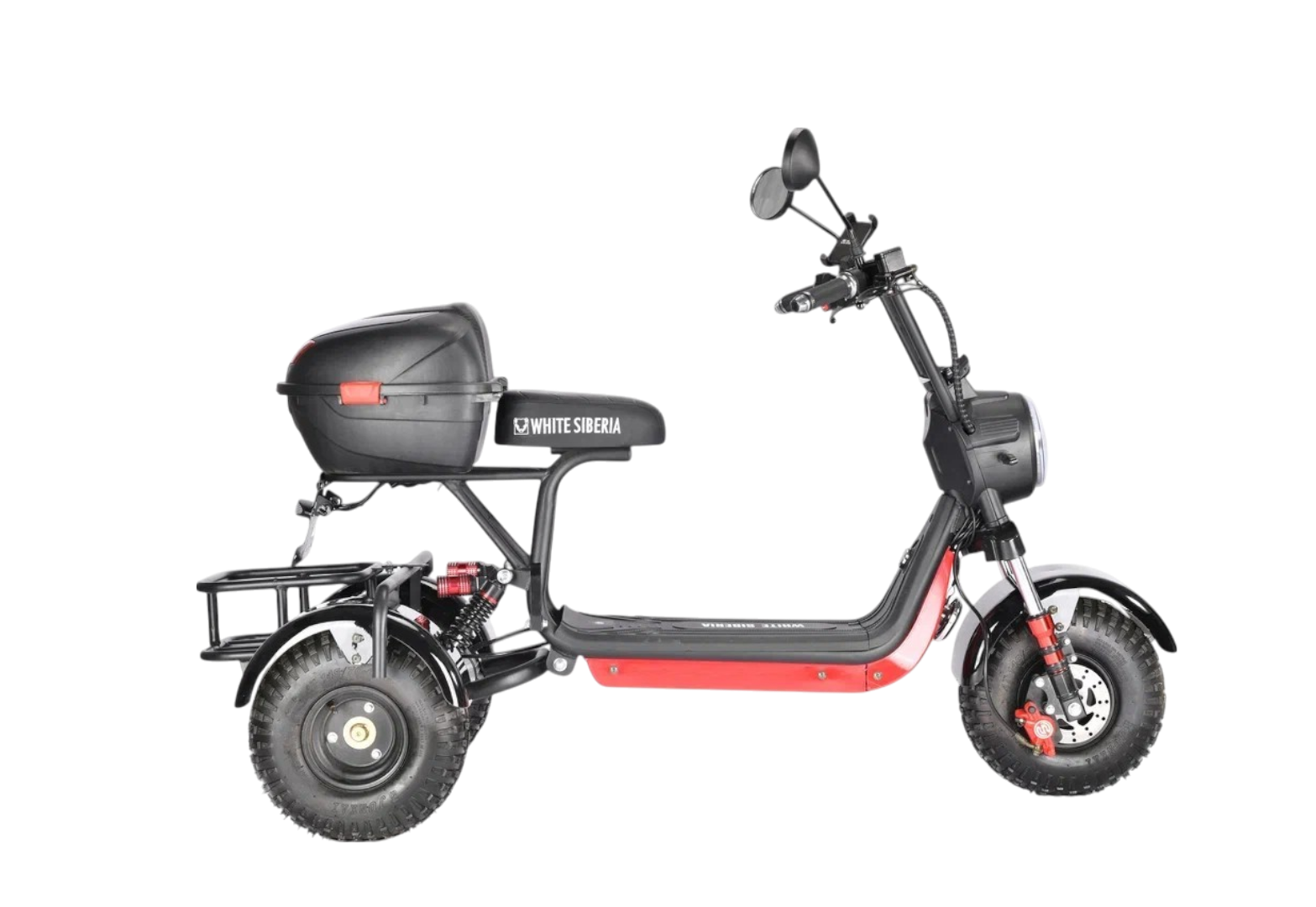 Электротрицикл WHITE SIBERIA TRIKE MINI BLACK 1500W