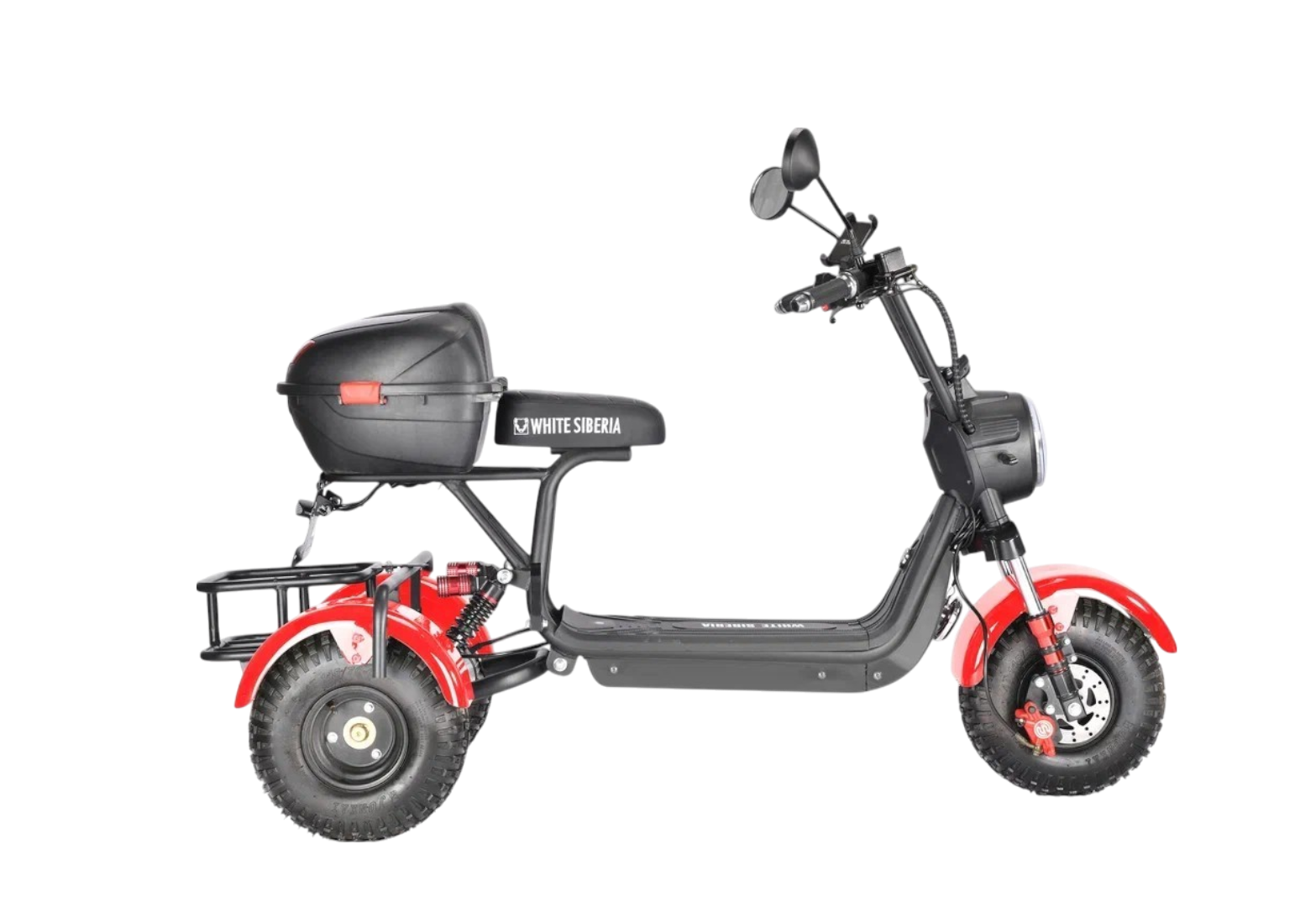 Электротрицикл WHITE SIBERIA TRIKE MINI RED 1500W
