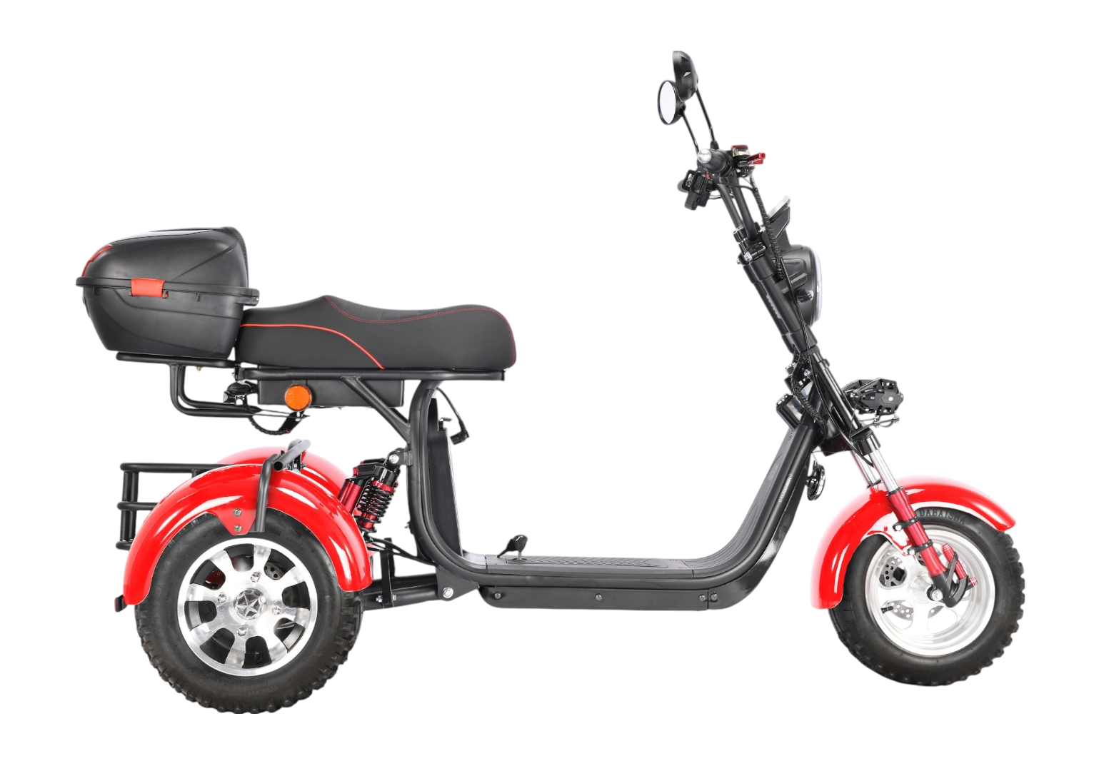 Электротрицикл WHITE SIBERIA PRO TRIKE 3000W RED (колёса allroad)