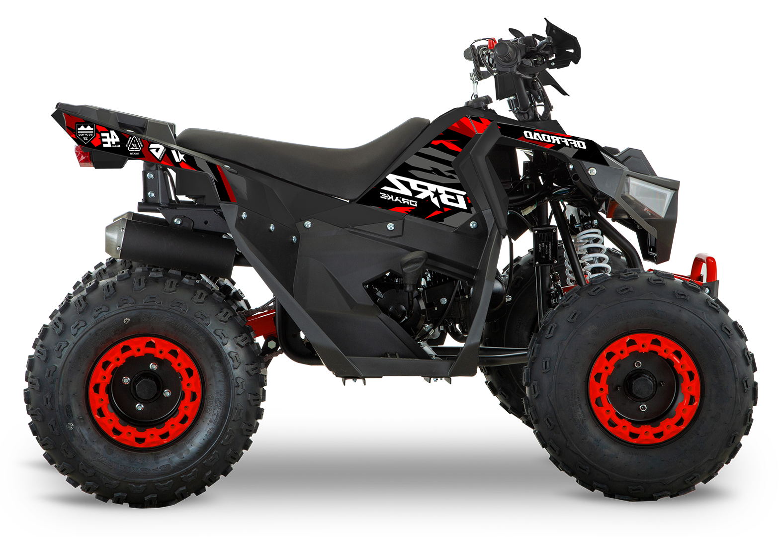 Квадроцикл BRZ Drake 125 Черно-красный