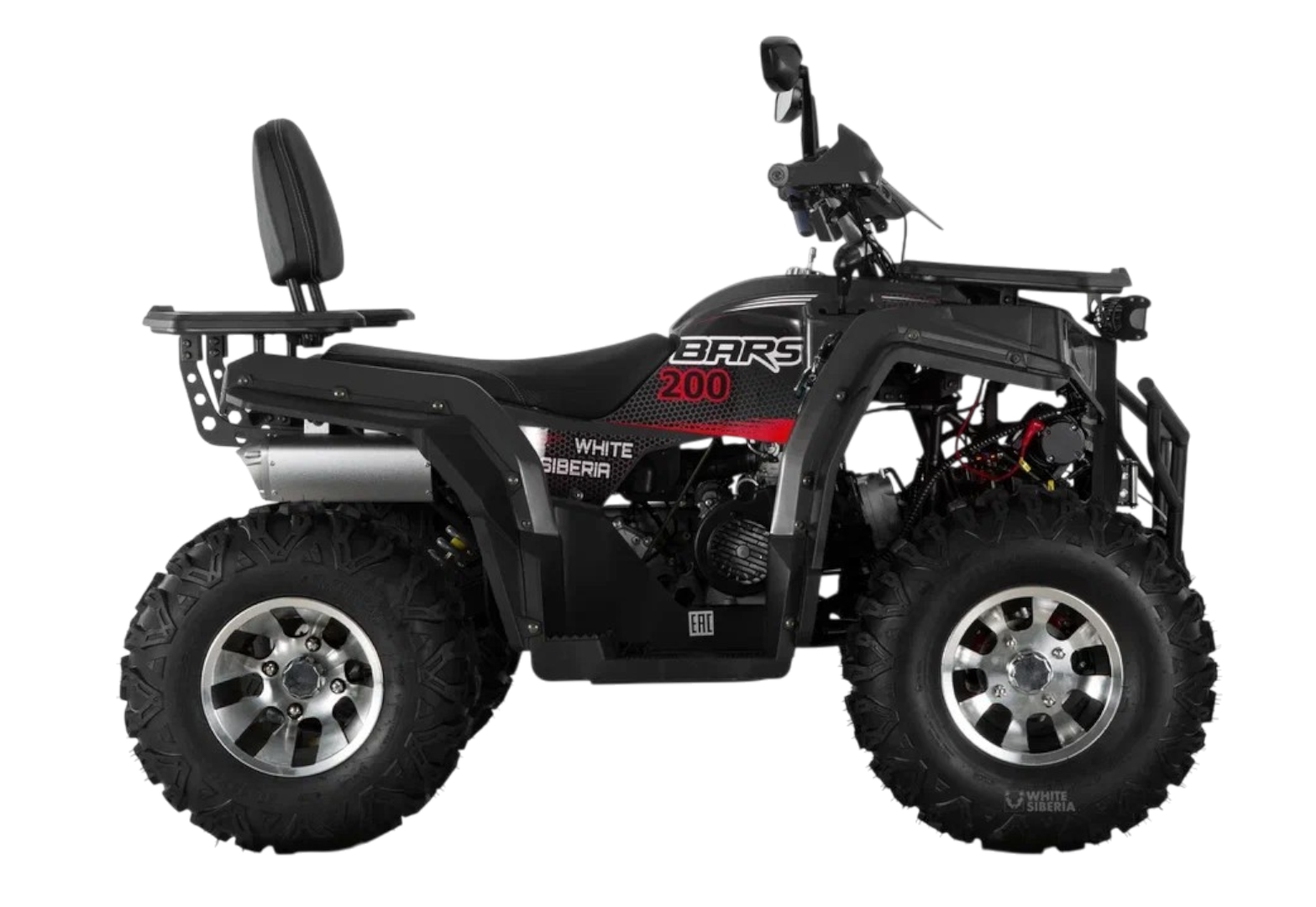 Бензиновый квадроцикл WHITE SIBERIA BARS 200CC PRO (черный)