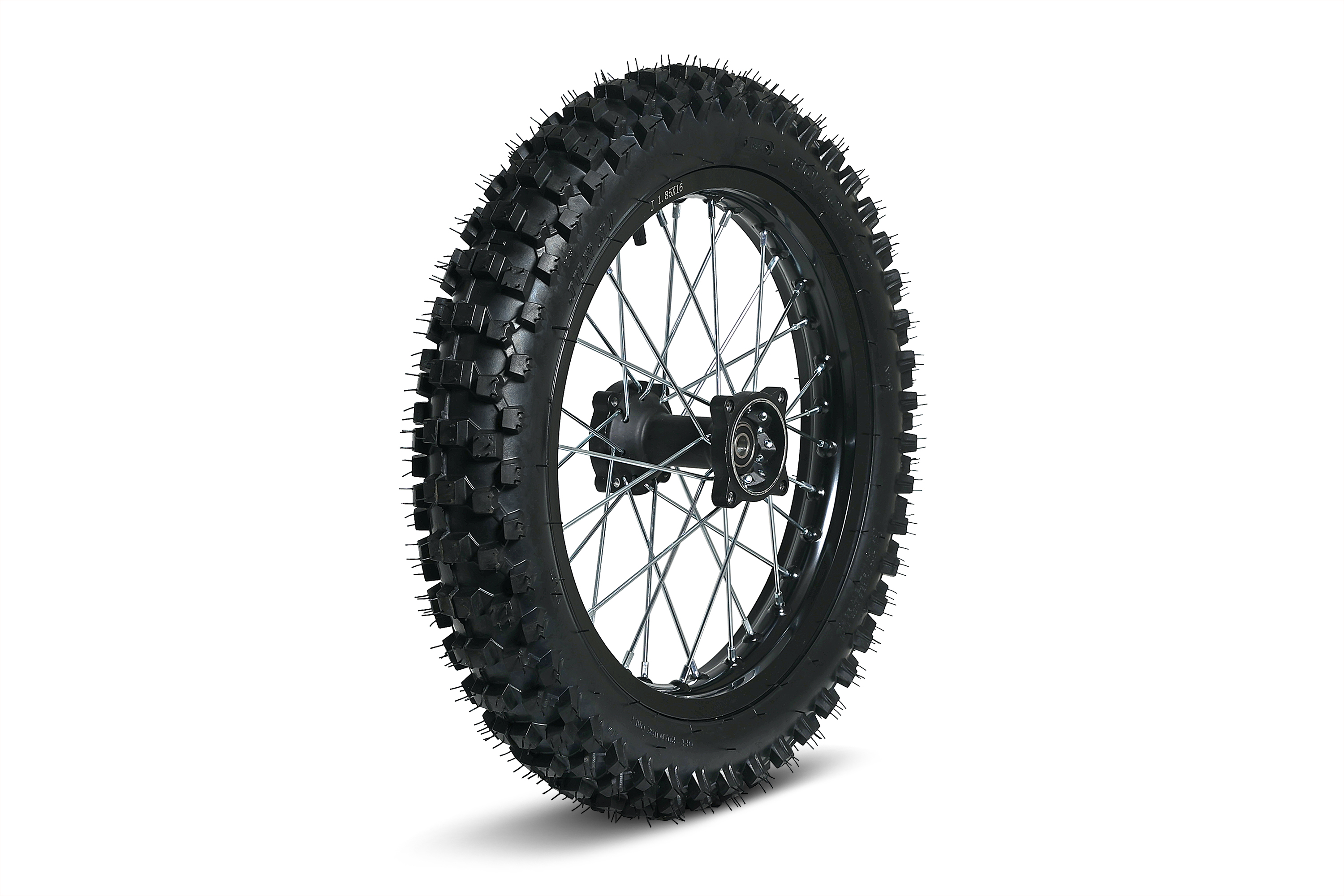 Колесо в сборе заднее алюминиевое для питбайка R16 ось 15мм (без тормозного диска и звезды)