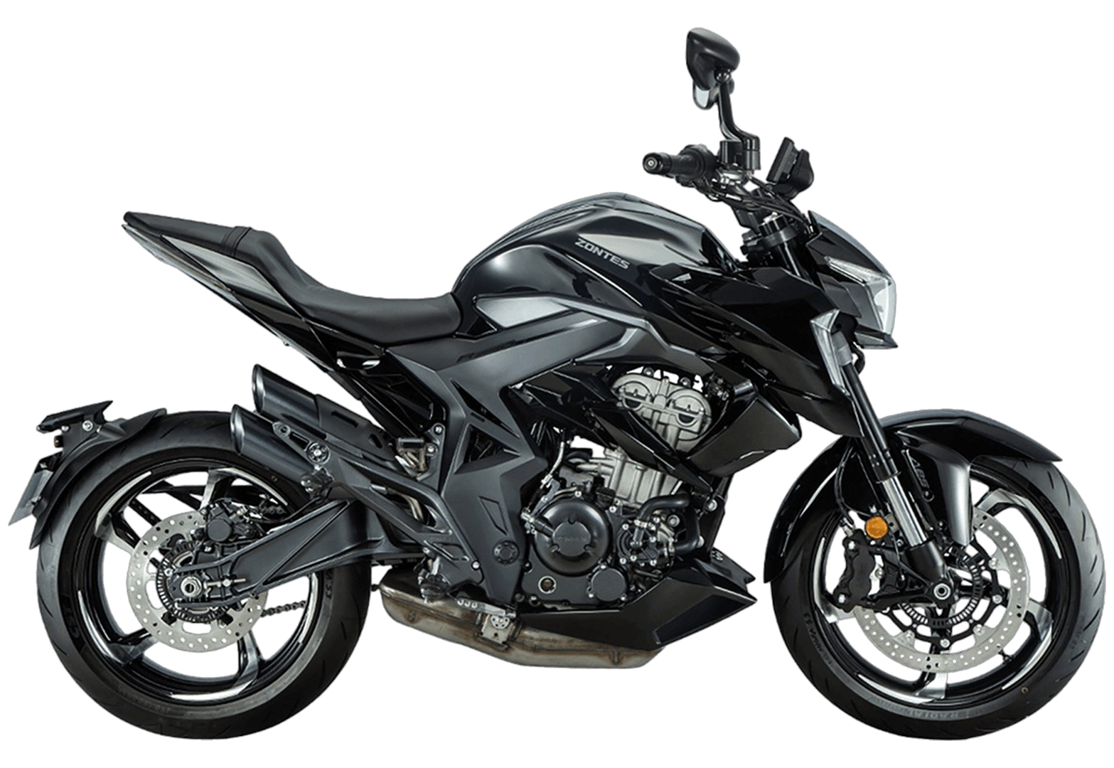 Мотоцикл ZONTES ZT350-R (4T ZT184MP EFI) 17/17 ПТС Черный