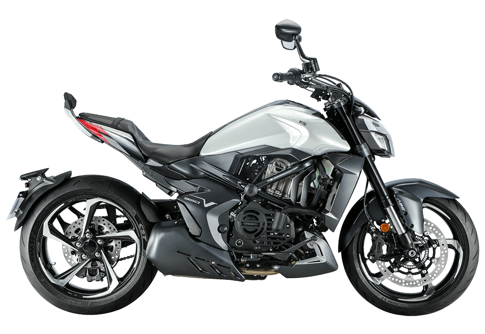 Мотоцикл ZONTES ZT350-V1 (4T ZT184MP EFI) 17/17 ПТС Серебристый
