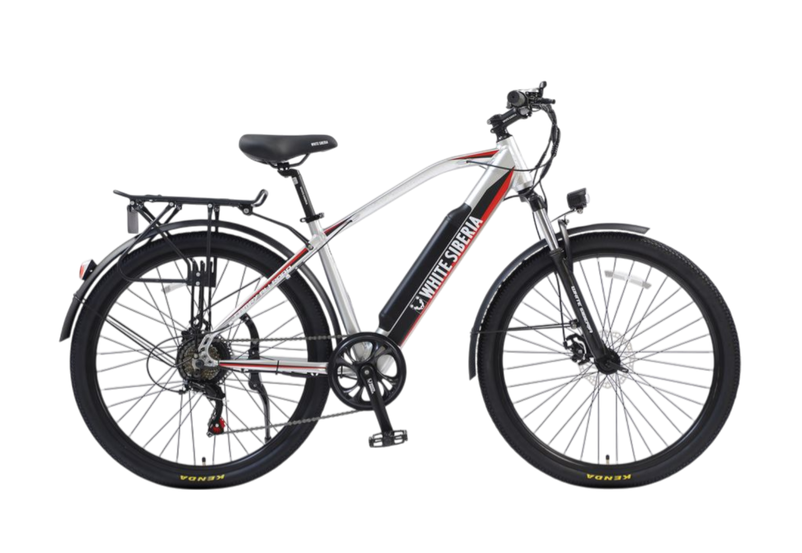 Электровелосипед WHITE SIBERIA CAMRY ALLROAD 500W (матовый серебристый)