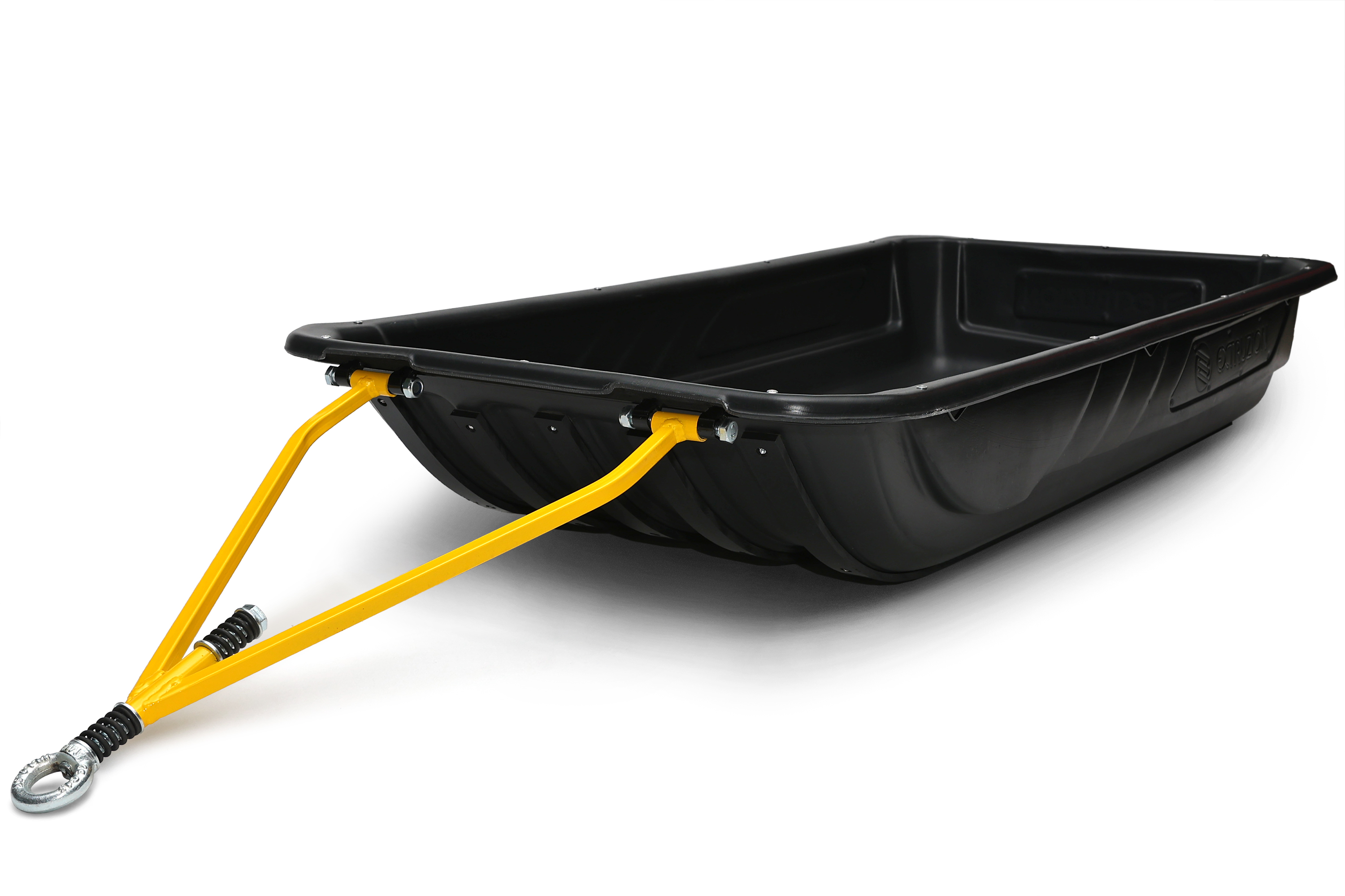 Сани волокуши с обвязкой и полозьями С-6 LUXE (1450x730x250) для снегохода, мотобуксировщика, рыбалки, охоты. Ширина дна 550.