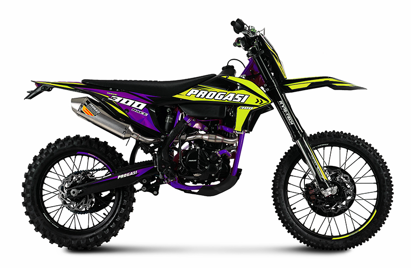 Мотоцикл Progasi RACE 300 WAVE пурпурно-зелёный