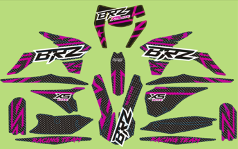 Комплект графики BRZ (k5 рама) фиолетовый