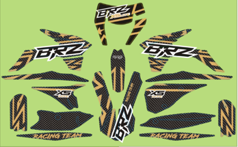 Комплект графики BRZ (k5 рама) желтый