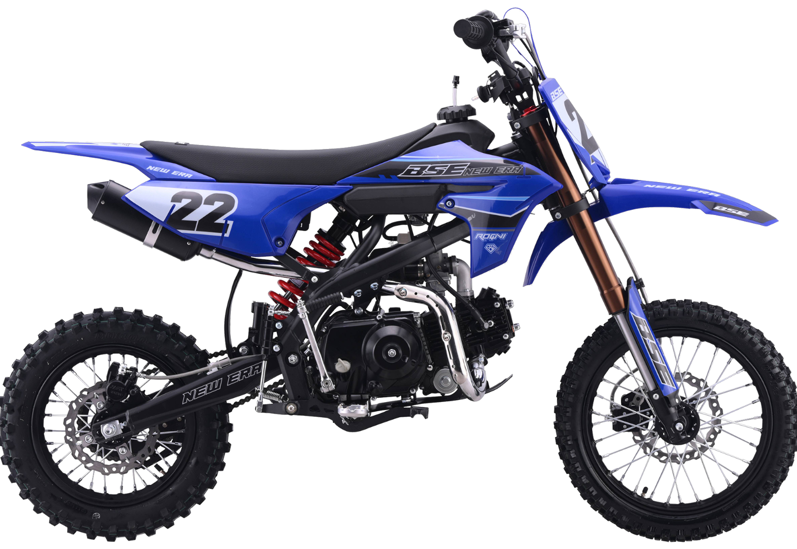 Питбайк BSE NEW ERA 110e 14/12 Blue Reed (Полуавтоматическая КПП)