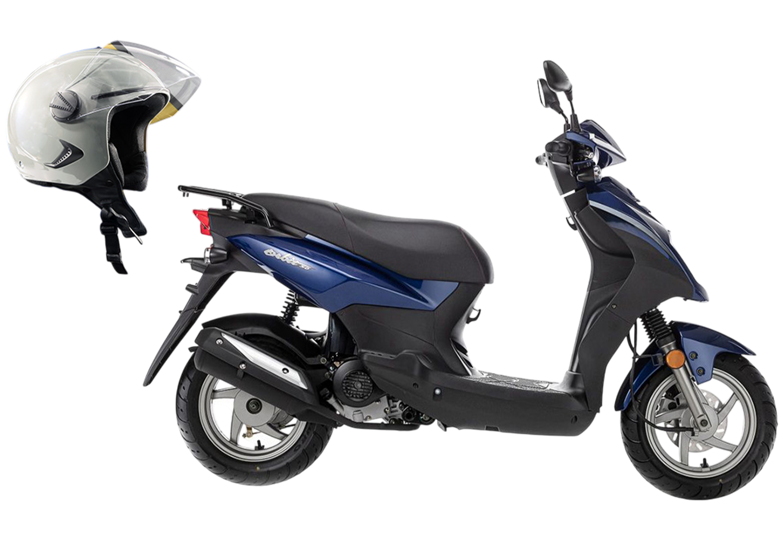 Скутер SYM Orbit 50 Синий + мотошлем SYM серый