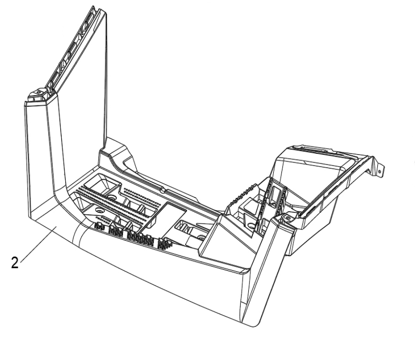Подножка водителя пластиковая (левая) для квадроцикла BRC 1000 / BRP 1000R