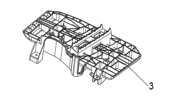 Опорная площадка подножки (правая) для квадроцикла BRC 1000 / BRP 1000R