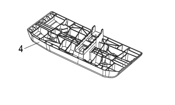 Опорная площадка подножки (левая) для квадроцикла BRC 1000 / BRP 1000R