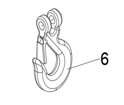 Крюк троса лебедки квадроцикла BRC 1000
