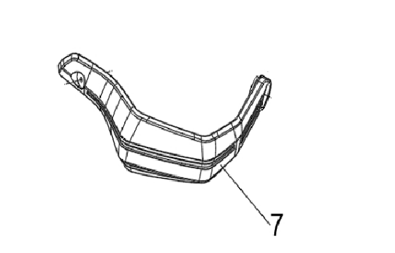 Защита рук левая (FL. шт) для квадроцикла BRC 1000 / BRP G2 CAN-AM Outlander 500, 650, 800, 1000R