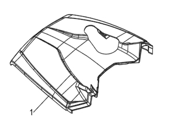 Капот передний пластиковый для квадроцикла BRC 1000 / BRP 1000R Серый
