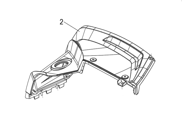Заднее правое крыло для квадроцикла BRC 1000 / BRP 1000R Желтое