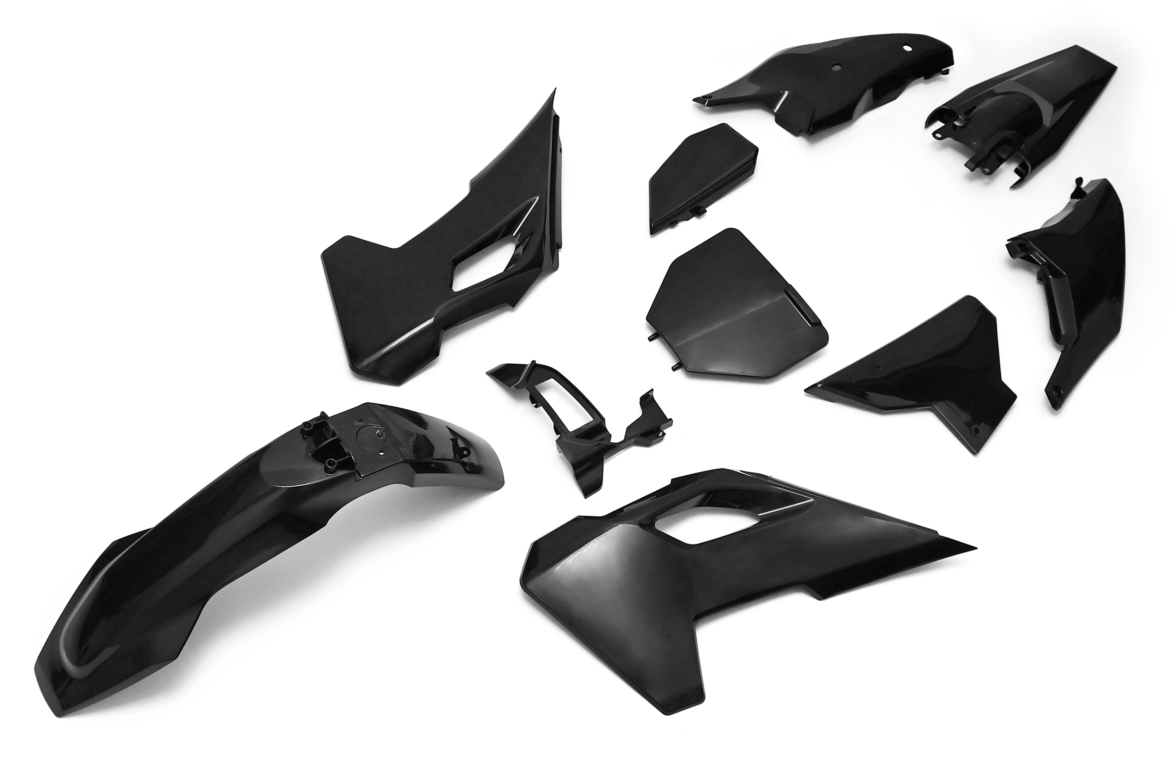 Комплект пластика для эндуро мотоцикла Husqvarna TC/FC125-450 23-24 (черный)
