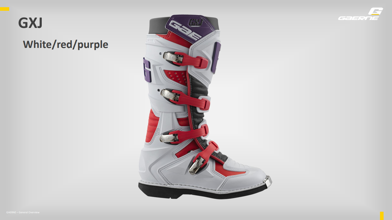 Мотоботы детские Gaerne GXJ White/Red/Purple 36